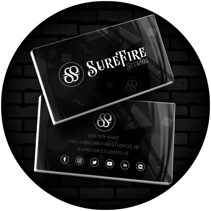 32pt Business Card printing by Surefire Studios