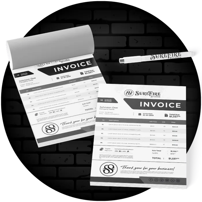 NCR Forms printing by Surefire Studios