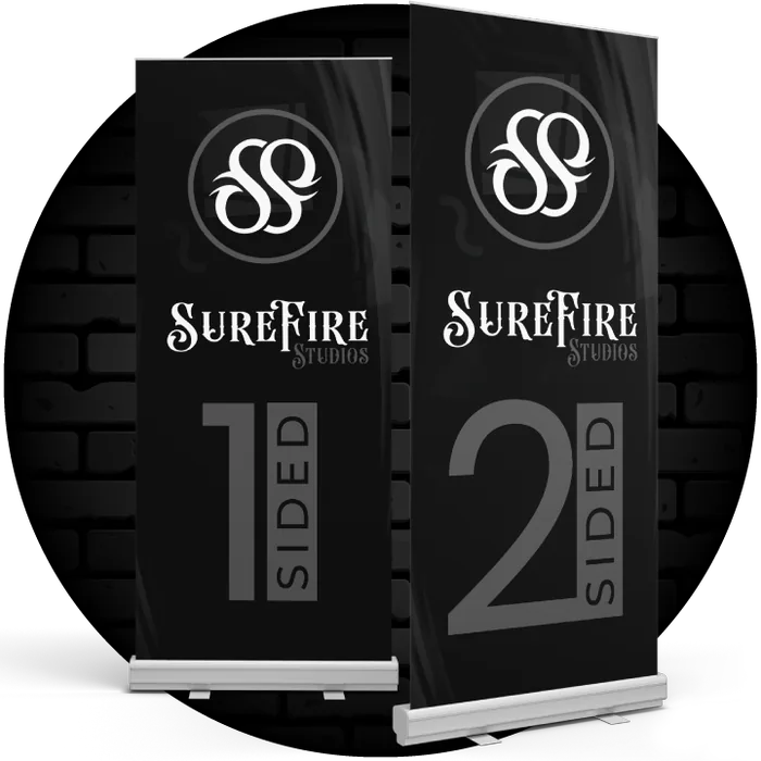Retractable Banner 2-Sided printing by Surefire Studios
