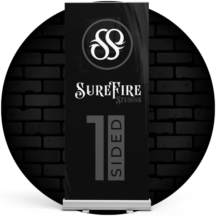 Retractable Banner 1-Sided printing by Surefire Studios