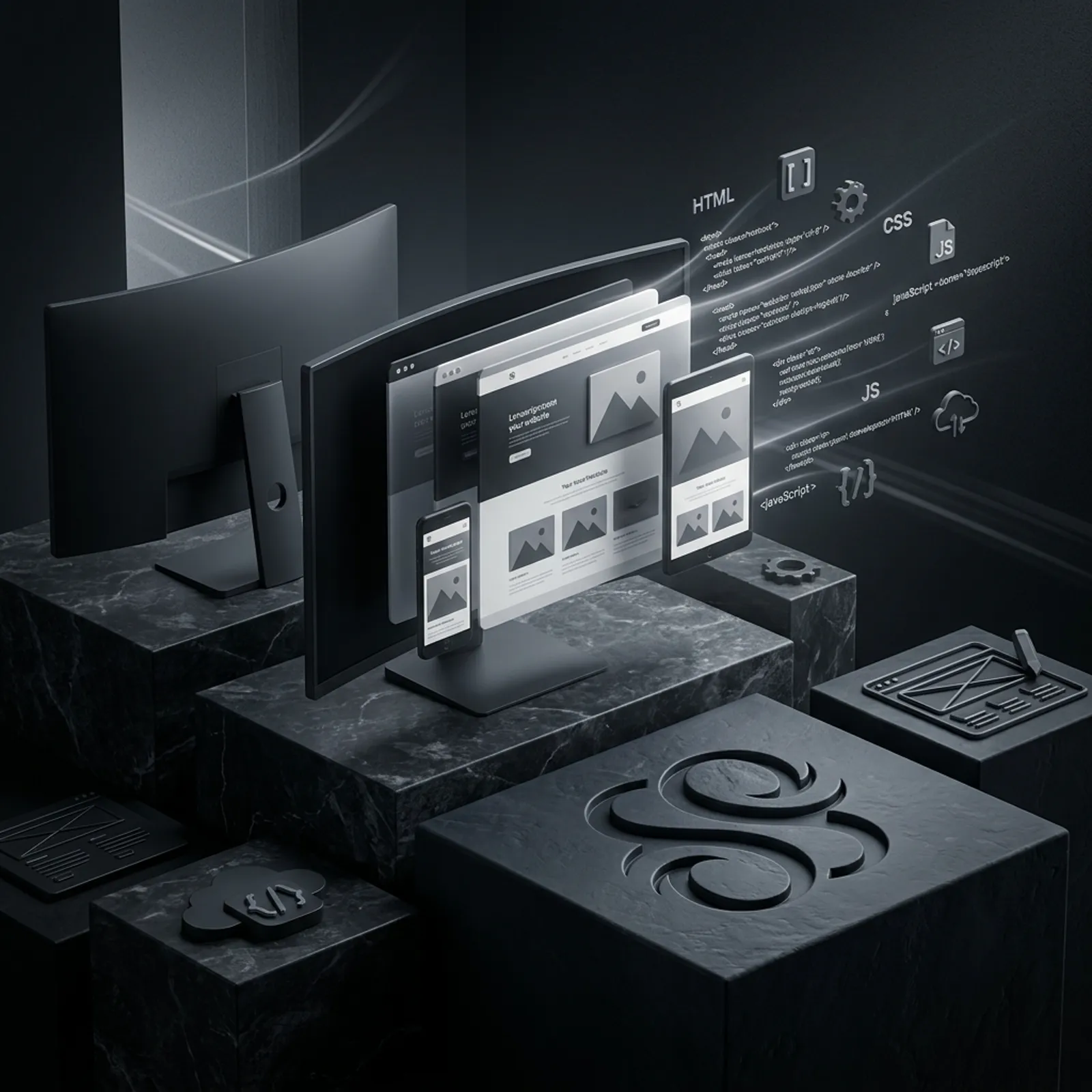 Surefire Studios branded web design and development artwork